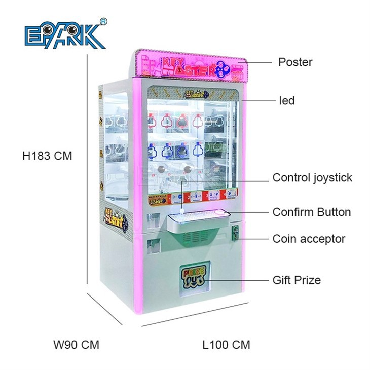 15 Lots Key Master Coin Operated Crane Machine