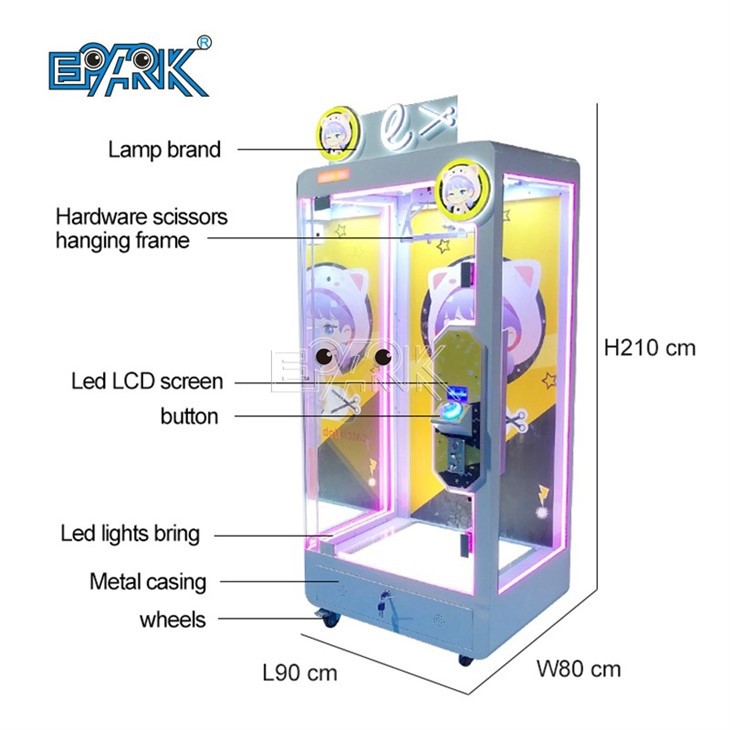 E Cut Prize Machine Claw Scissors Machine