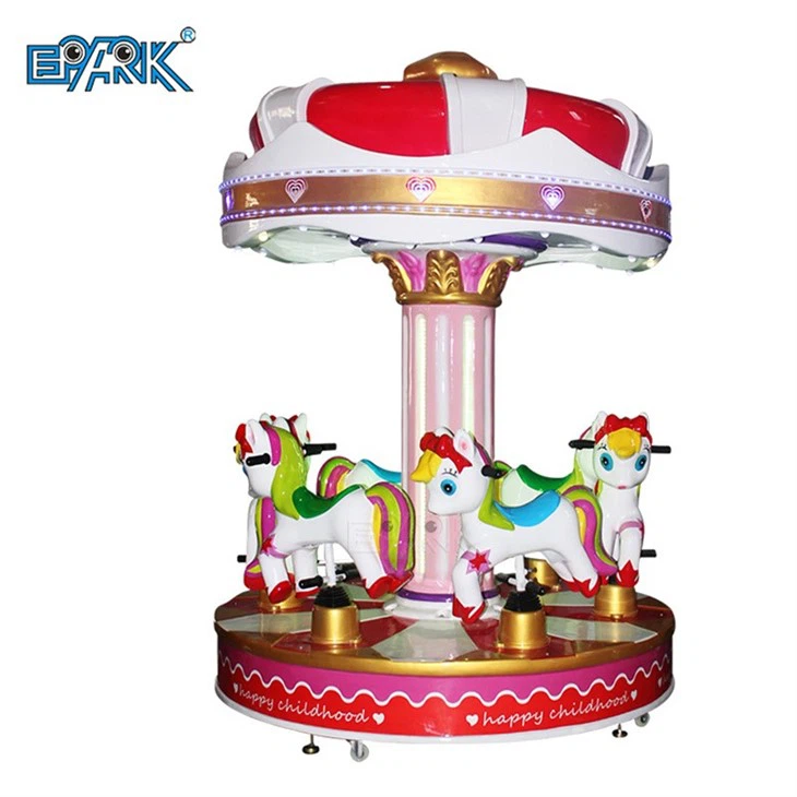 Fiberglass 6 People Carrousel Kiddie Rides