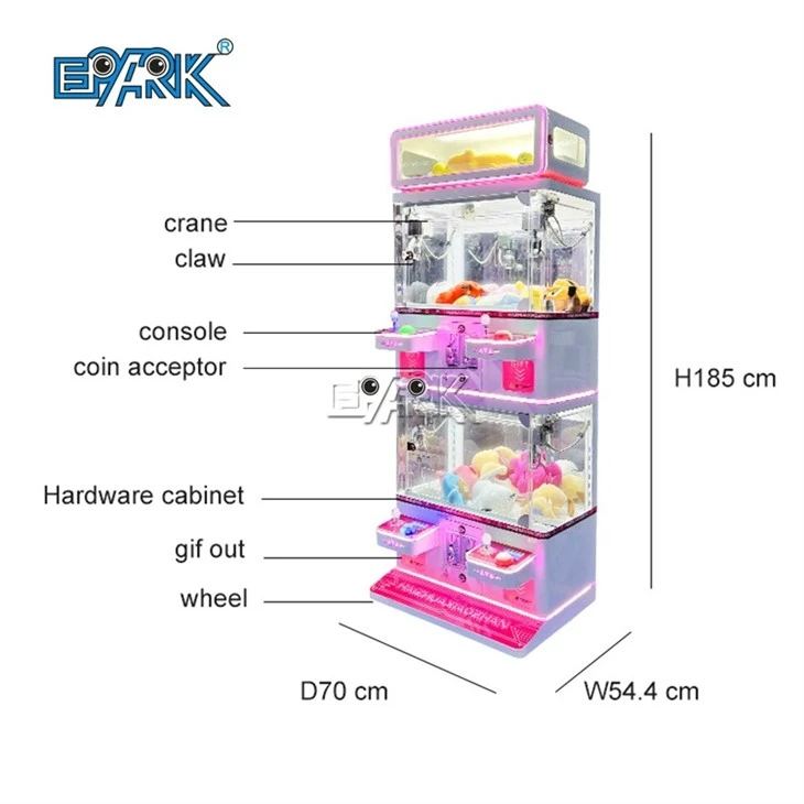 Four People Claw Machine Coin Arcad Machine