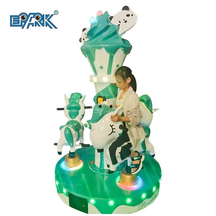 Electric Ice Cream Theme Carousel Indoor Kids Rides