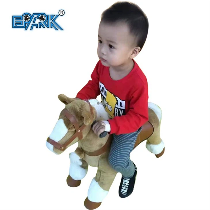 Small Size Plush Horse Mechanical Kiddy Ride Machine for Sale