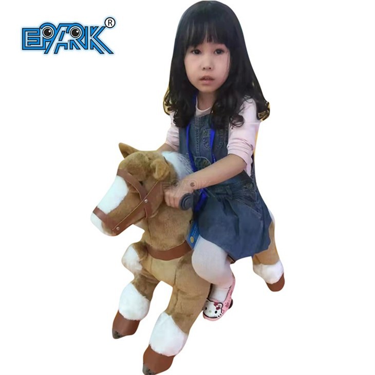 Small Size Plush Horse Mechanical Kiddy Ride Machine for Sale