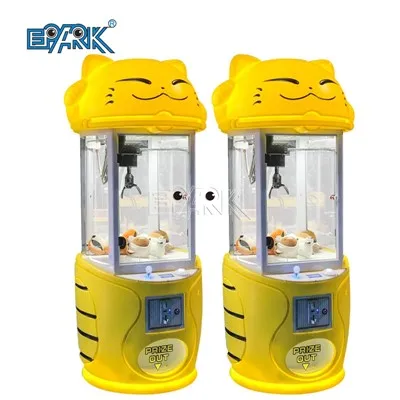 Cute Cat Coin Operated Claw Crane Game
