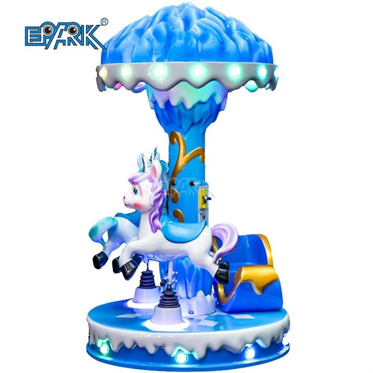 Three Seats Ice And Snow Carousel