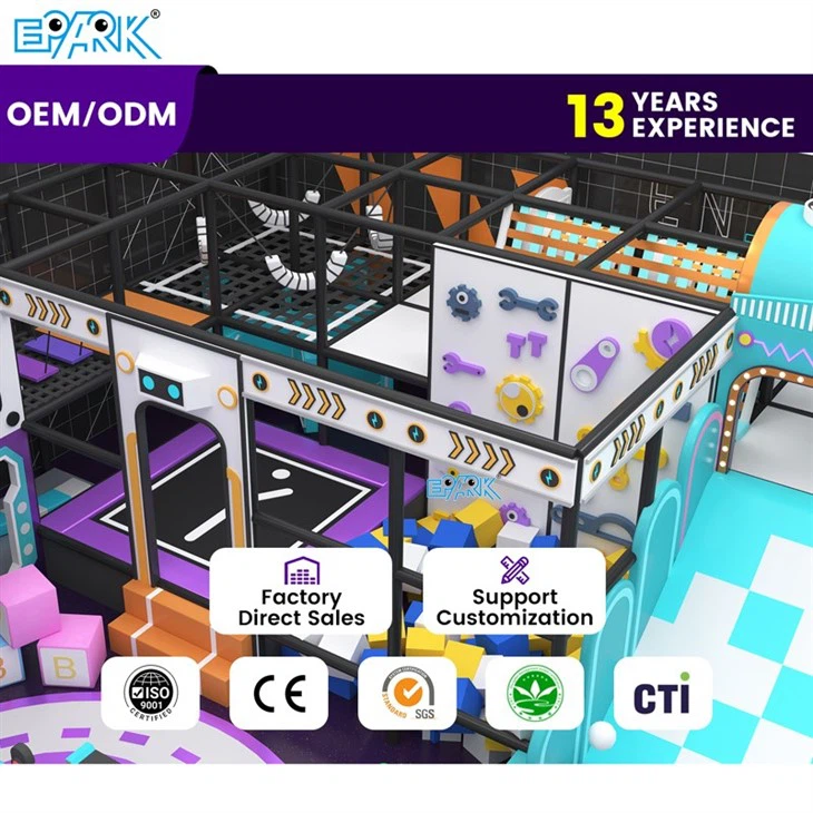 100 M² Star-Nebula Indoor Playground Violet Space Theme factory