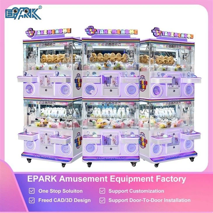 4 Player Claw Machine | Double Deck Crane Game for Sale suppliers