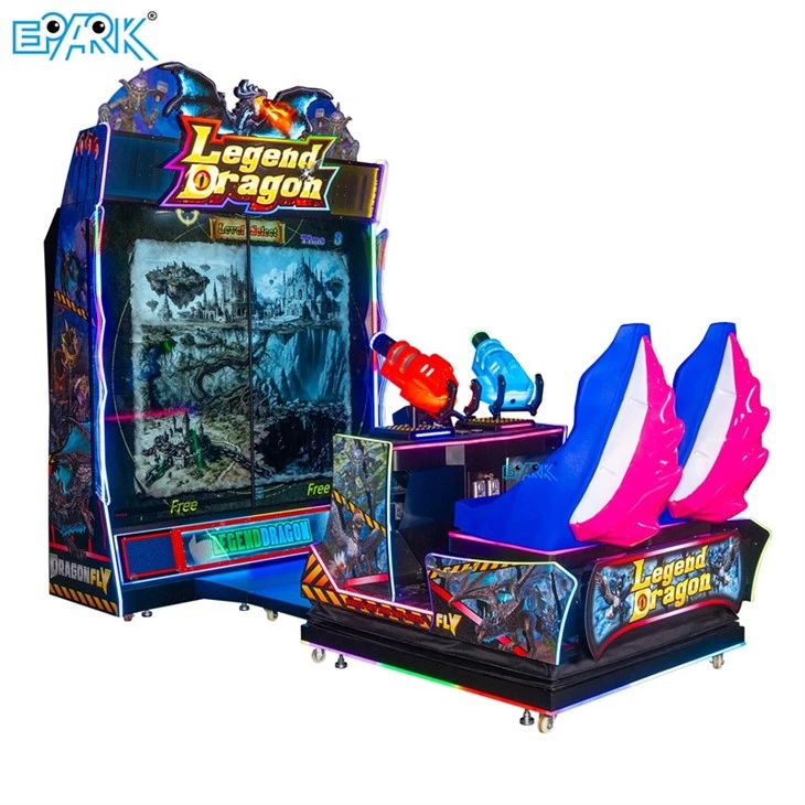 Legend Dragon 2 Players Shooting Arcade Machine Interactive Dragon Battle Game factory