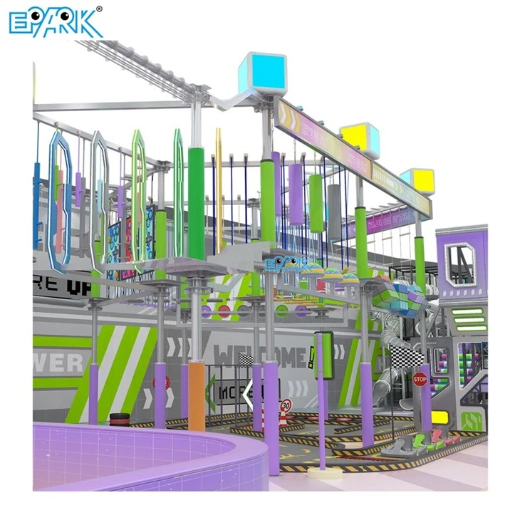 Indoor Playground Trampoline Park Equipment One-Stop Kids Play Center factory
