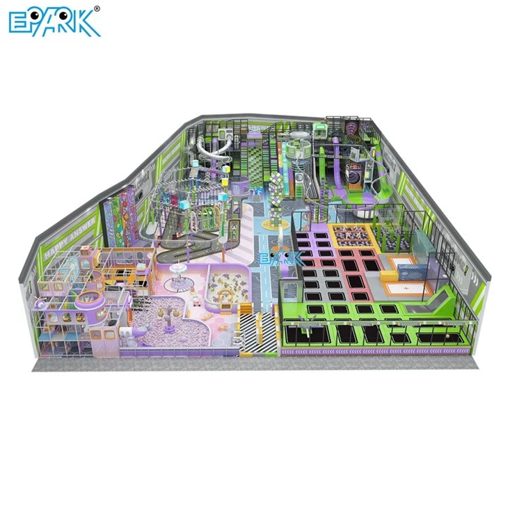 Indoor Playground Trampoline Park Equipment One-Stop Kids Play Center high quality