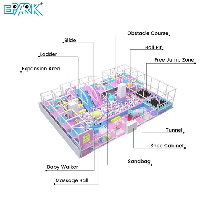 Pink Dream Indoor Playground With Slide & Ball Pit price