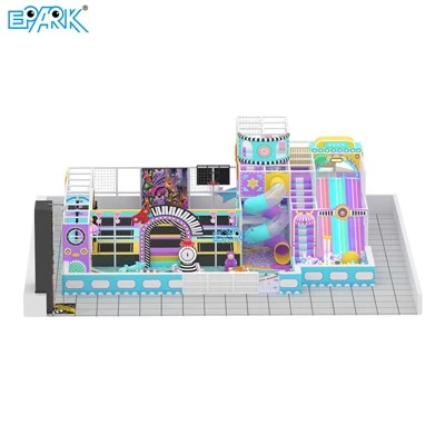 195㎡ Indoor Playground & Trampoline Park For Kids Fun