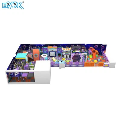 270m² Kids Indoor Playground Space Theme Soft Play Fun Park