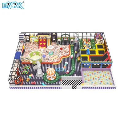 432m² Rainbow Trampoline Park For Home Fun