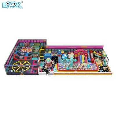 595㎡ Adventure Zone Playground Layout For Commercial Venues