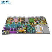 636m² Mega Trampoline Park For Kids Adventure Zone