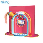 Colorful Kids Interactive Stage Soft Play Slide Playground