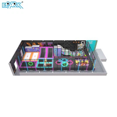 Large Trampoline Park Colorful Adventure Playland