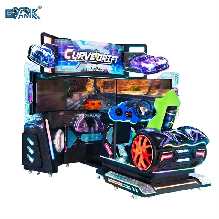 Curve Drift 3-Screen Arcade Racing Game Machine factory