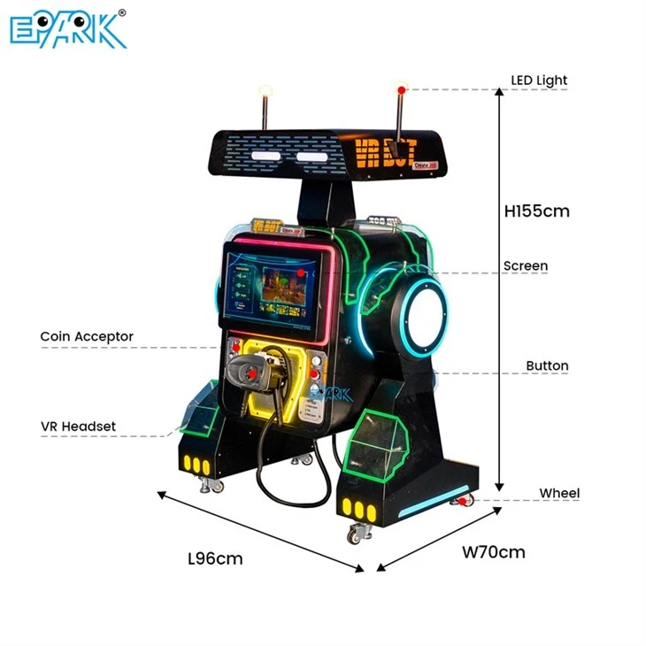 VR Bot Interactive VR Shooting Arcade Machine Commercial Virtual Reality Game best