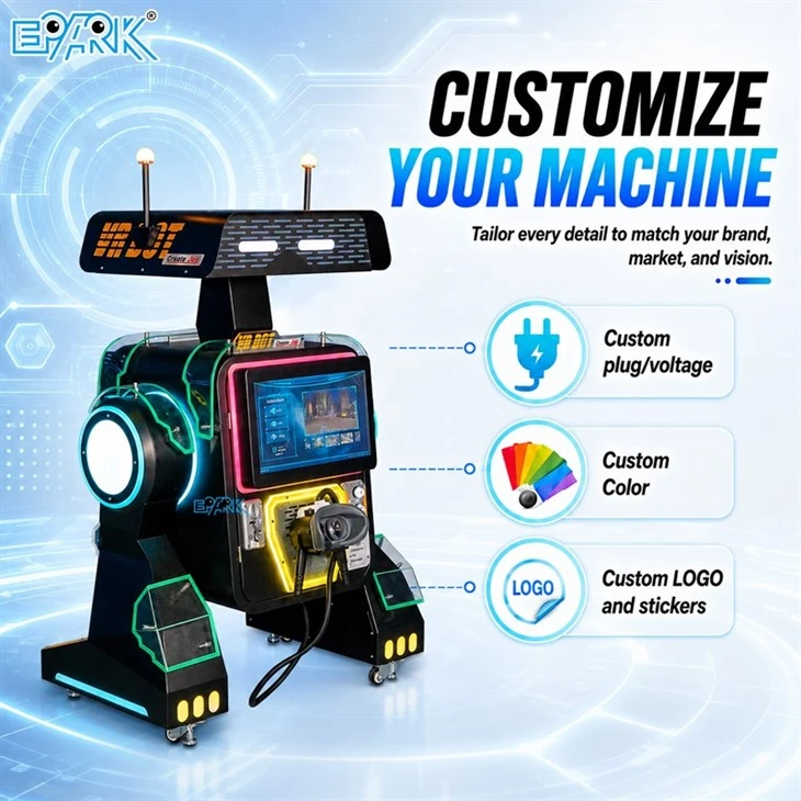 VR Bot Interactive VR Shooting Arcade Machine Commercial Virtual Reality Game high quality